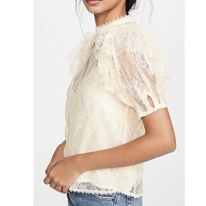 NWT Free People Secret Visit Admirer Lace Top